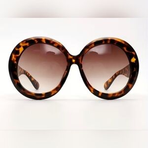 NEW Leopard Oversize Round Fashion Sunglasses